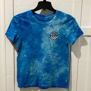Blue Vans tie-dye short sleeve shirt small
